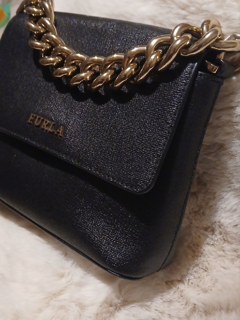 Furla Black Leather Mini Bag - Picture 2 of 8